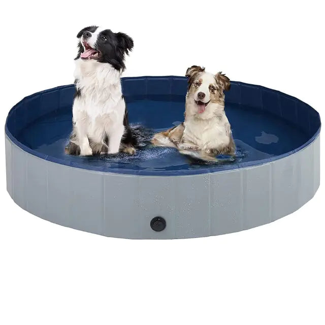 Piscine pliable en PVC pour chien, baignoire pour animaux de compagnie, piscine de lavage, baignoire intérieure et extérieure, piscine de refroidissement d'été, fournitures pour chiens et animaux de compagnie