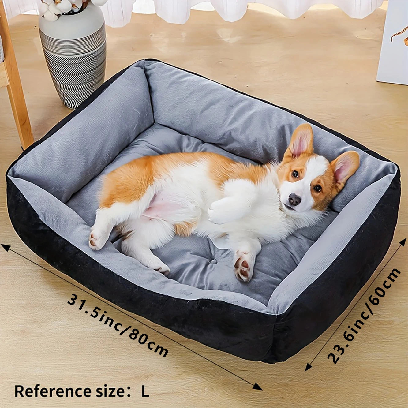 Warm Bone Pet Dog Bed Warm House Square Nest Washable House Pet Kennel For Small Medium Dogs Cats Puppy Dog Baskets