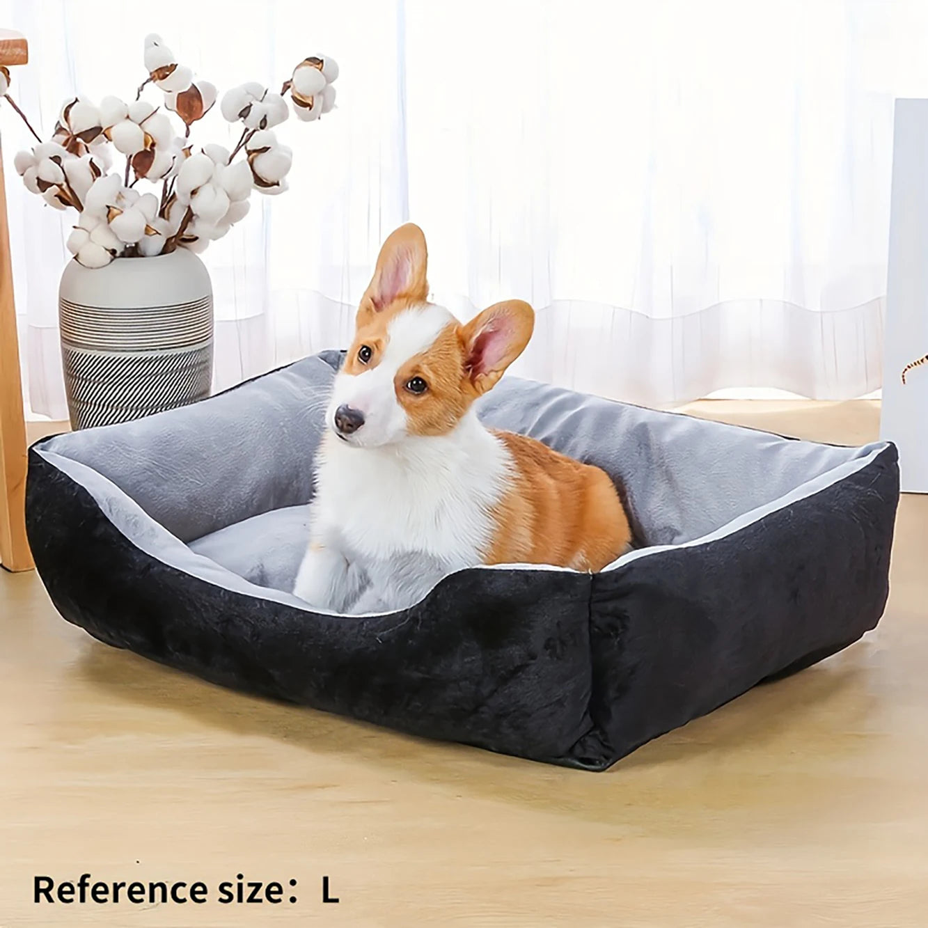 Warm Bone Pet Dog Bed Warm House Square Nest Washable House Pet Kennel For Small Medium Dogs Cats Puppy Dog Baskets