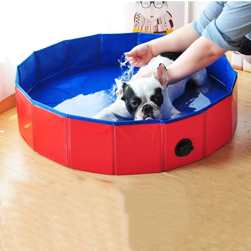 Piscine pliable en PVC pour chien, baignoire pour animaux de compagnie, piscine de lavage, baignoire intérieure et extérieure, piscine de refroidissement d'été, fournitures pour chiens et animaux de compagnie