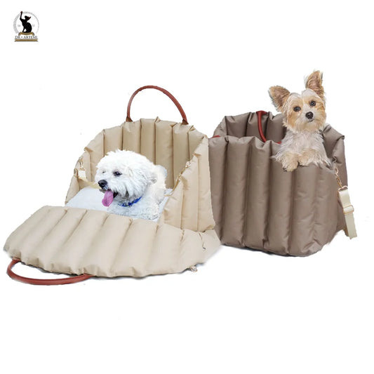 Portable Pet Dog Car Seat Nonslip Carriers Safe Car Box Booster Kennel Bag for Small Dog Cat Travel Siege De Voiture Pour Chien