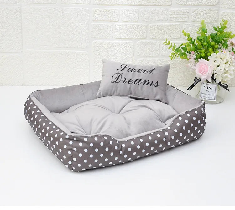 2024 Dog Dot Bed Four Season Use Comfortable camas para perros dog beds for small dogs Top Quality dogs pets accessories