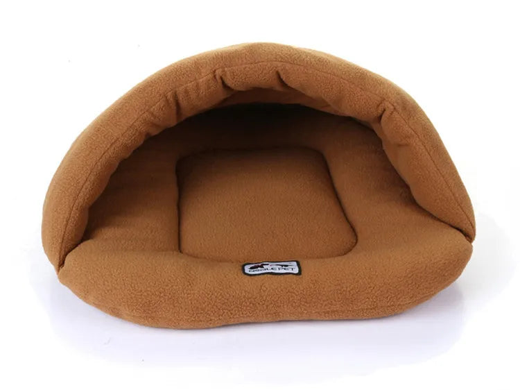 6 Colors Soft Polar Fleece Dog Beds Winter Warm Pet Heated Mat Small Dog Puppy Kennel House for Cats Sleeping Bag Nest Cave Bed