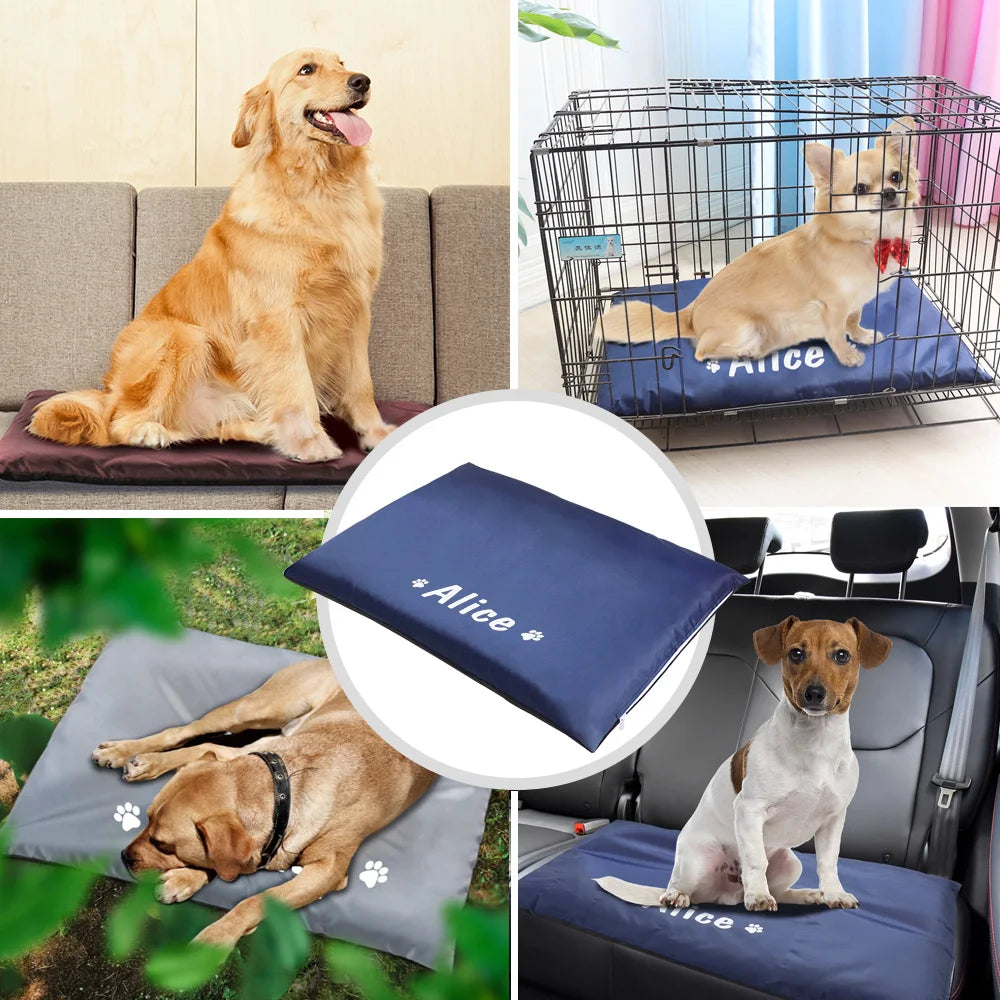 Custom Dog Bed House Waterproof Pet Sleeping Mat Warm Sofa Cushion Mattress Pet Blanket Kennel For Small Medium Large Dogs Cats