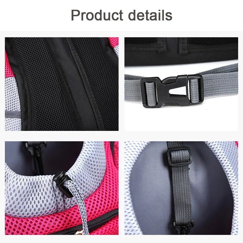 Pet Dog Carrier Pet Backpack Bag Portable Travel Bag Pet Dog Front Bag Mesh Outdoor Hiking Head Out Double Shoulder Sports NEW