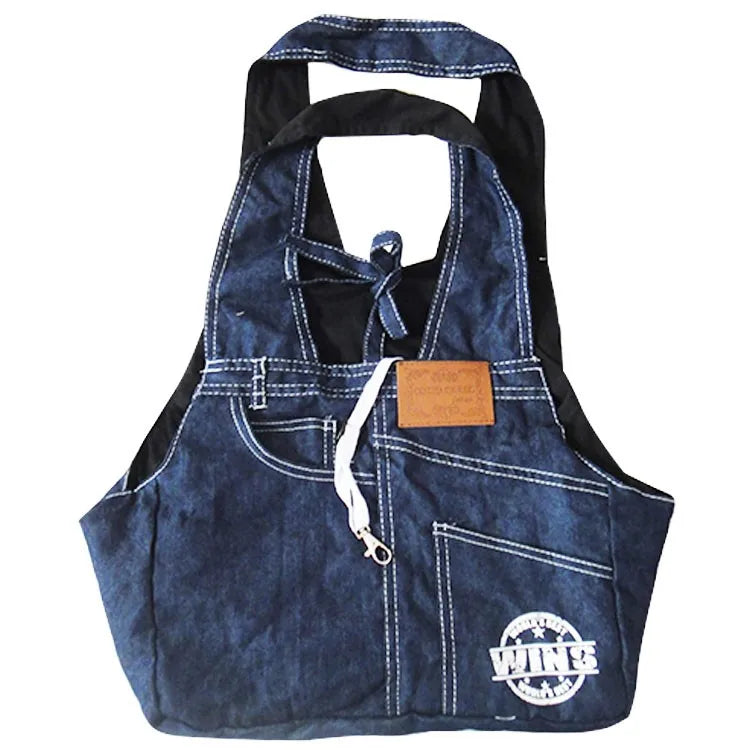 Denim Pet Carrier Bag, Outdoor Travel Puppy Shoulder Bags, Single Comfort Sling Handbag, Tote Pouch, Transport Pets