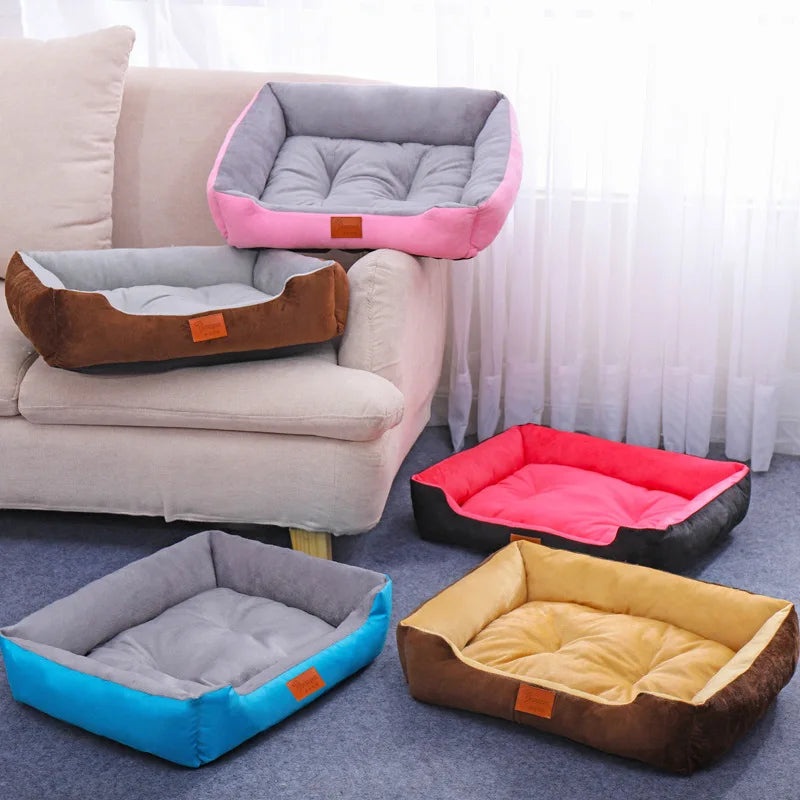 68x55cm Warm Dog House Soft Cat Litter Four Seasons Nest Pet Large Bed Baskets Waterproof Kennel For Cat Puppy Drop Shipping