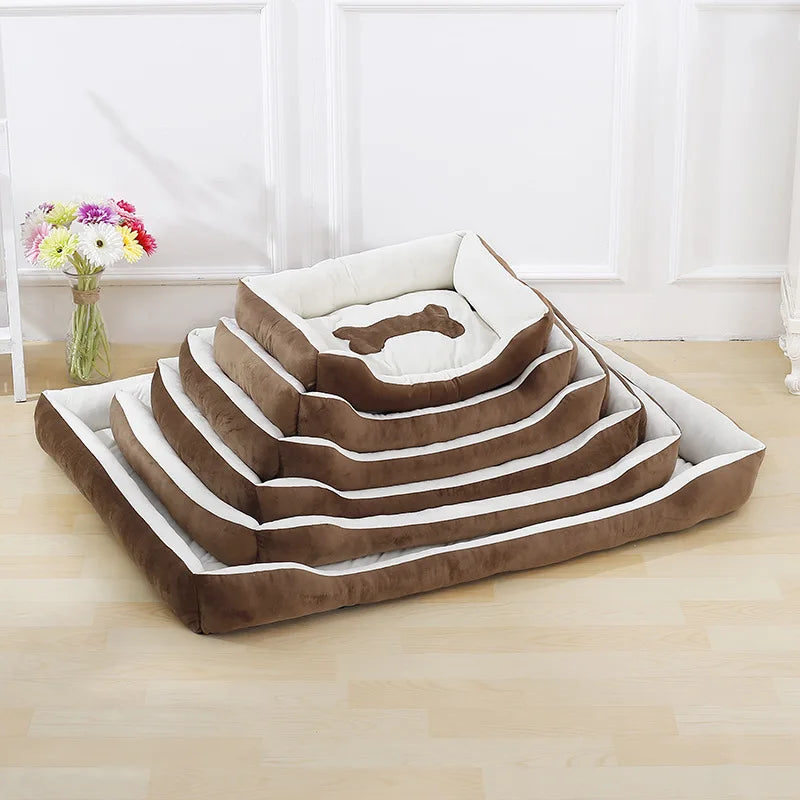 Non-slip Pet Dog Bone Bed for Small Medium Large Dogs Winter Warm Puppy Big Dog Home Cushion Bulldog Sofa Mat legowisko dla psa