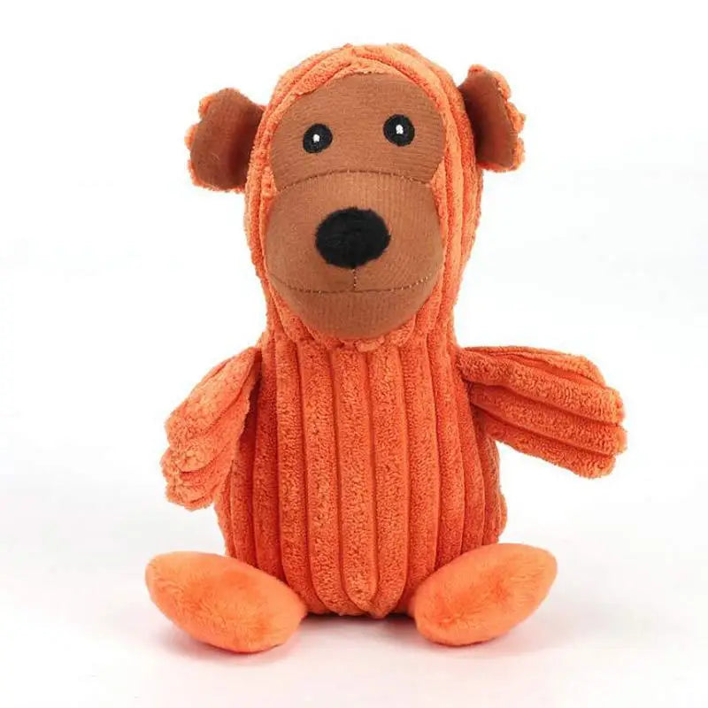 Pet Dog Toy Bite Resistant Corduroy Sounding Plush Toy Teddy Small Dog Animal Toy Non Toxic Dog Toys Chew Toys Dog Accessories