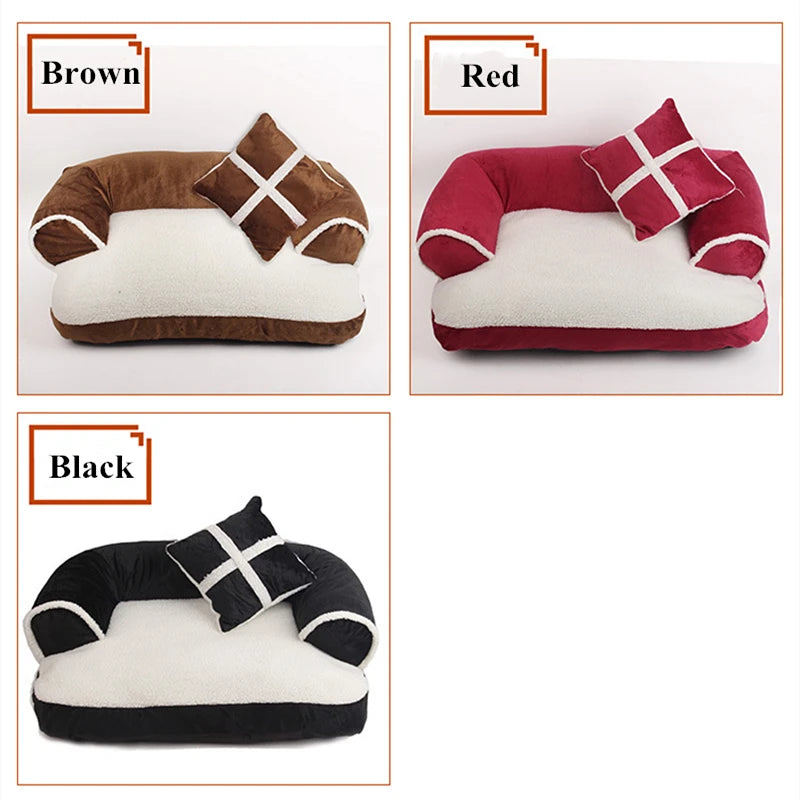 Soft Dog Beds Cat Sofa Best Pet House For Small Medium Dogs Cats Nest Classic England Style Winter Warm Sleeping Bed Puppy Mat