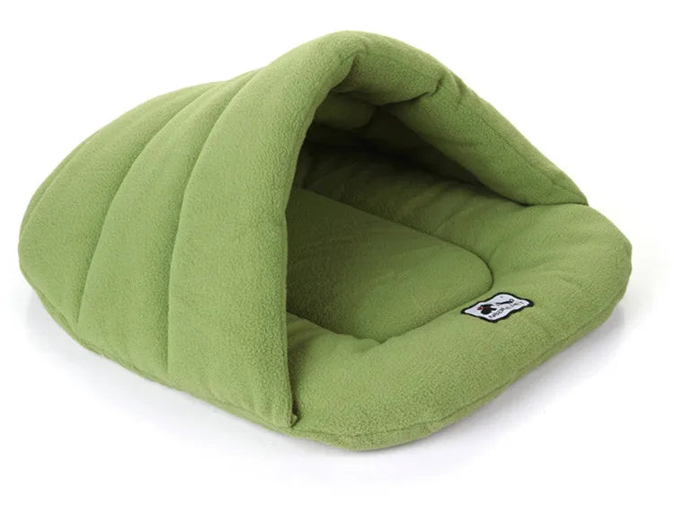 6 Colors Soft Polar Fleece Dog Beds Winter Warm Pet Heated Mat Small Dog Puppy Kennel House for Cats Sleeping Bag Nest Cave Bed