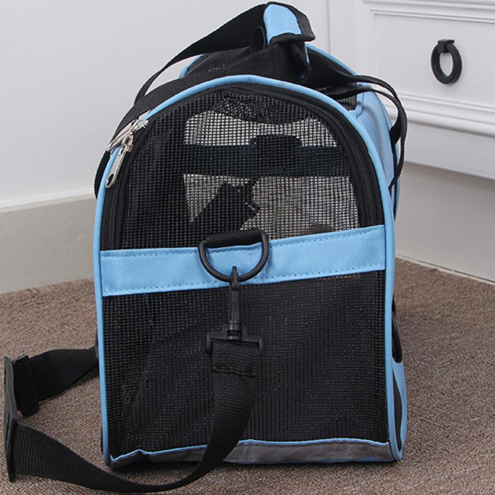 Portable Foldable Dog Cat Carrier Breathable Mesh Travel Cage Crossbody Tote Bag переноска для кошек