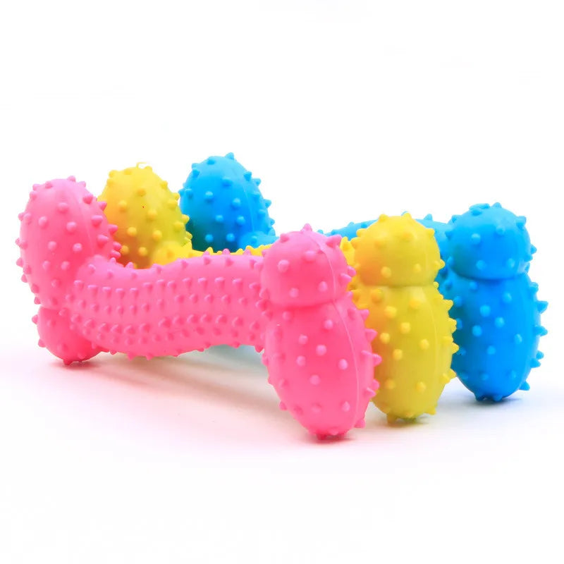 Cute Dog Toy Chew Rubber Toys for Small Dog Bite Resistant Non-toxic Pet Puppy Toys Interactive Training Pet Toys