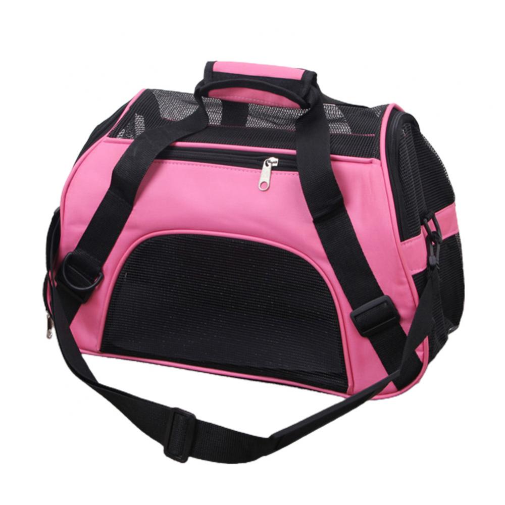 Portable Foldable Dog Cat Carrier Breathable Mesh Travel Cage Crossbody Tote Bag переноска для кошек