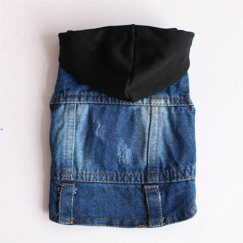 New Product 2020 Pet Hoodie Jacket For Dog Jeans Spring Dog Clothes Fashion Denim T-shirt Puppy Dog Vest Cowboy Cat Coat 10E