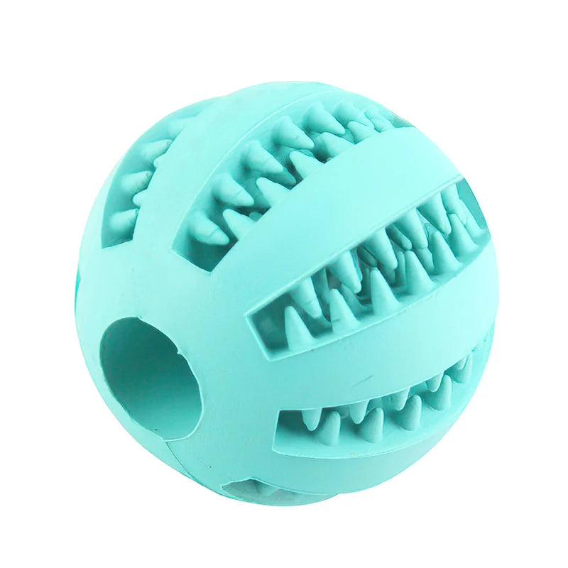 Pet Dog Interactive Toy 7cm Dogs Natural Rubber Ball Leaking Ball Tooth Clean Balls for Dog Cat Chew Toys accesorios para perro