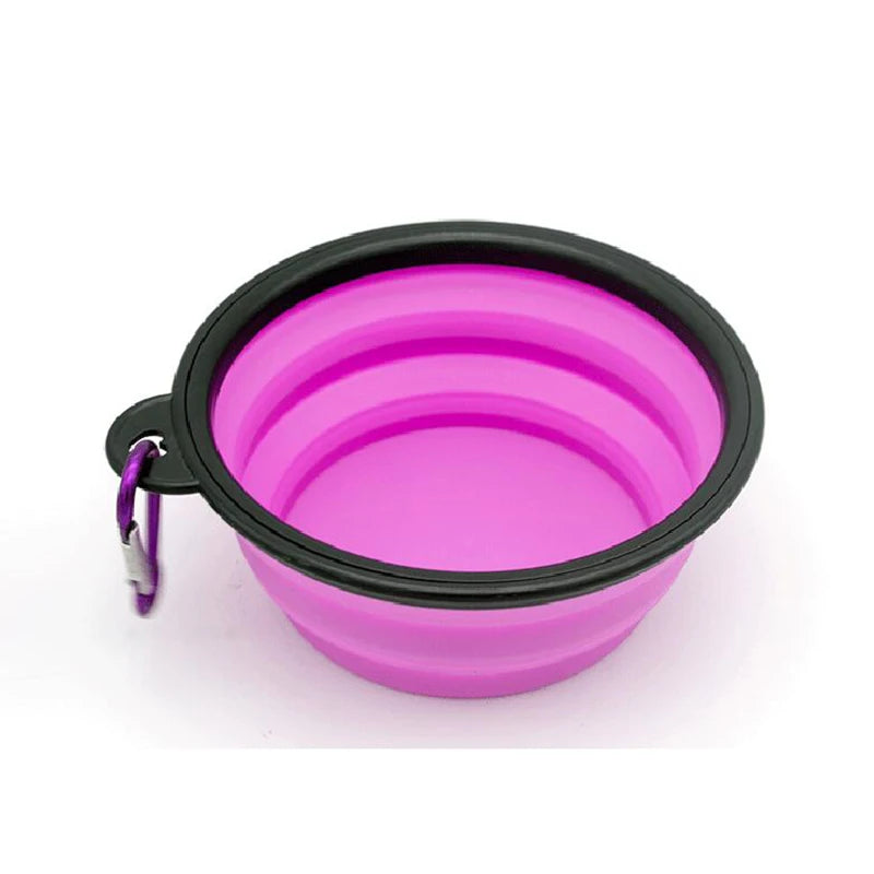 1000ml Travel Folding Silicone Bowl Portable Puppy Food Container Water Feeder Puppy Doggy Food Container Dog Accessories