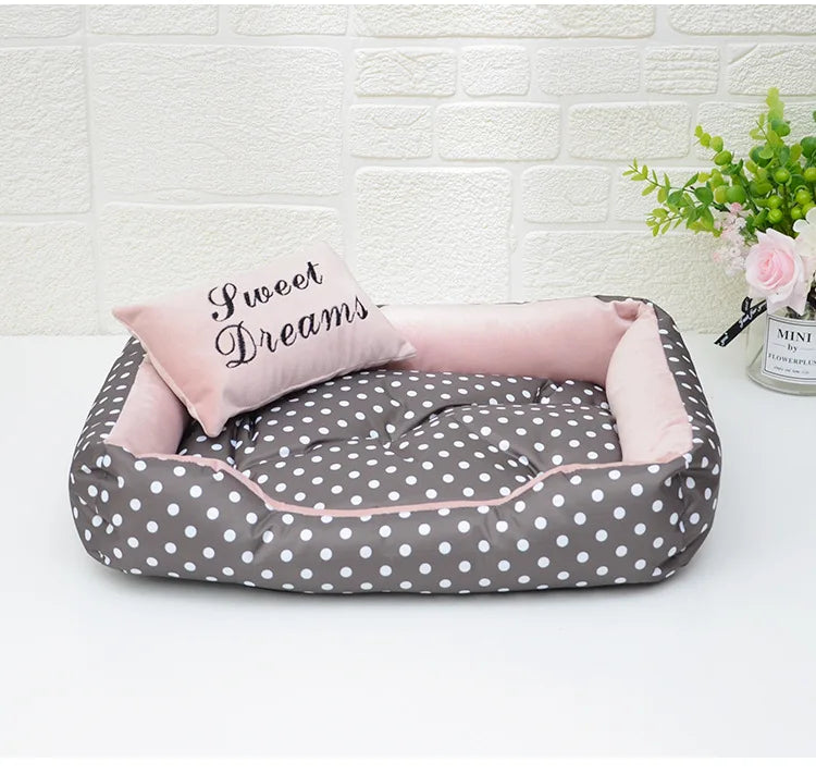 2024 Dog Dot Bed Four Season Use Comfortable camas para perros dog beds for small dogs Top Quality dogs pets accessories