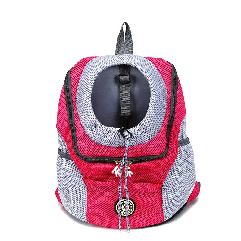 Pet Dog Carrier Pet Backpack Bag Portable Travel Bag Pet Dog Front Bag Mesh Outdoor Hiking Head Out Double Shoulder Sports NEW