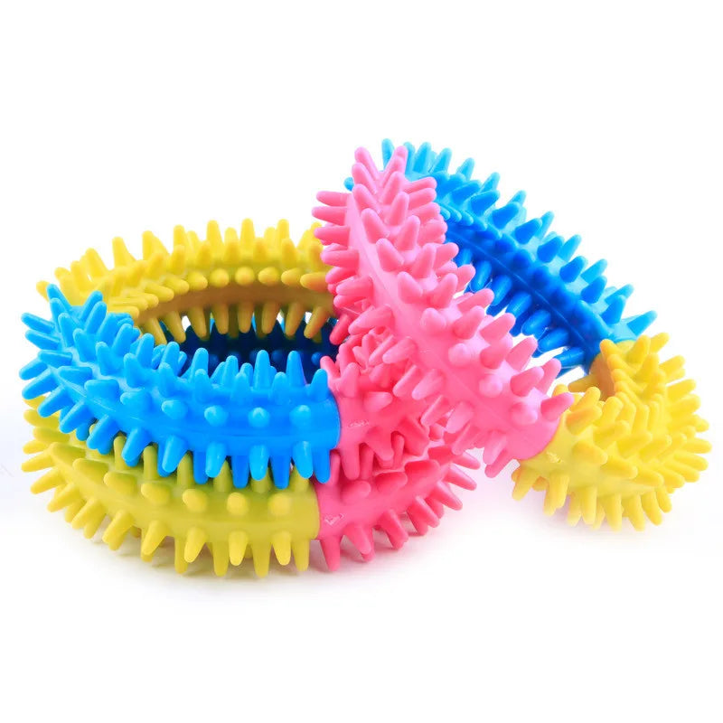 Cute Dog Toy Chew Rubber Toys for Small Dog Bite Resistant Non-toxic Pet Puppy Toys Interactive Training Pet Toys