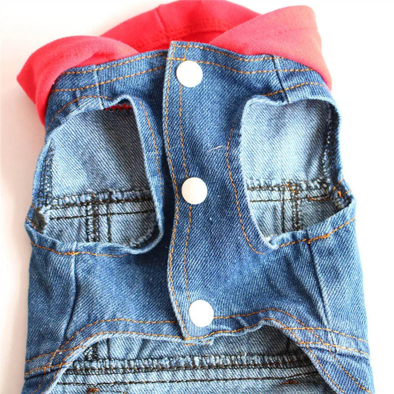 New Product 2020 Pet Hoodie Jacket For Dog Jeans Spring Dog Clothes Fashion Denim T-shirt Puppy Dog Vest Cowboy Cat Coat 10E