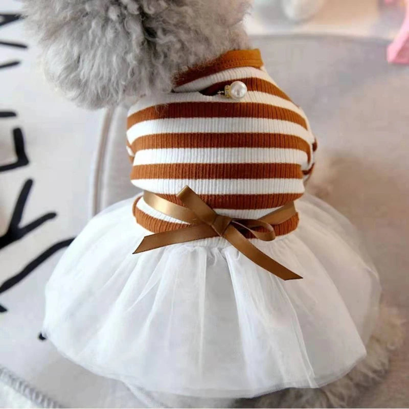 Summer Princess Pet Dress for Dogs Little Small Puppies Animal Cat Tutu Wedding Party Skirt Clothes for Chihuahua Yorks