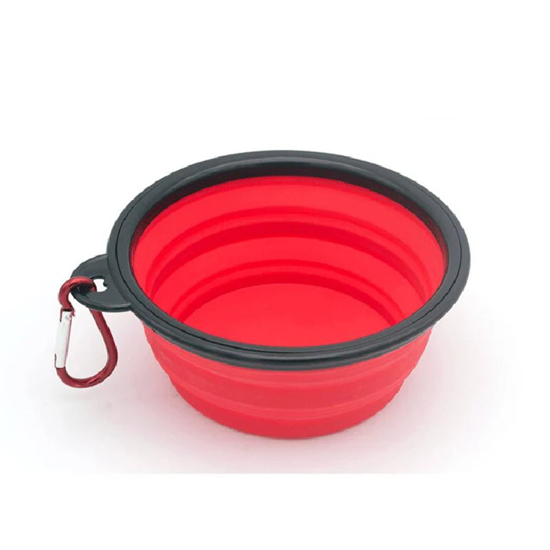 1000ml Travel Folding Silicone Bowl Portable Puppy Food Container Water Feeder Puppy Doggy Food Container Dog Accessories