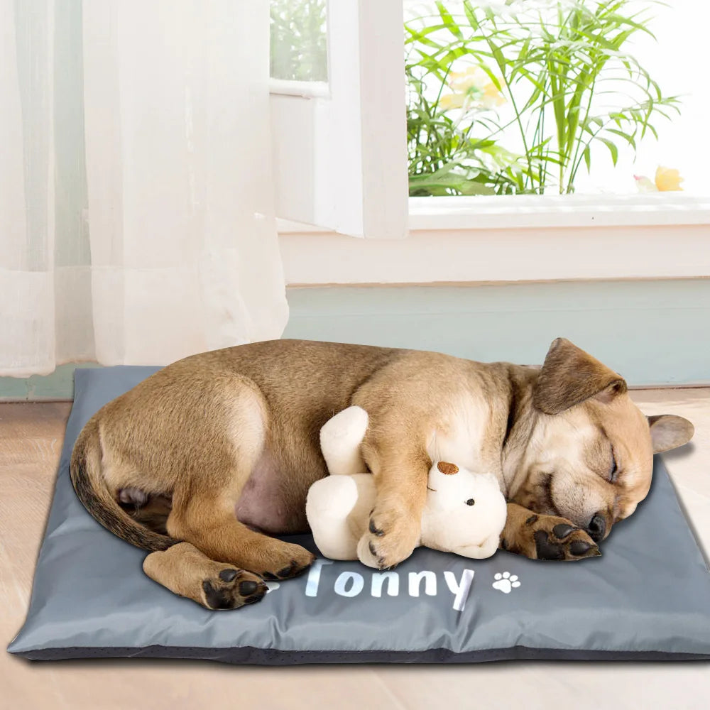 Custom Dog Bed House Waterproof Pet Sleeping Mat Warm Sofa Cushion Mattress Pet Blanket Kennel For Small Medium Large Dogs Cats