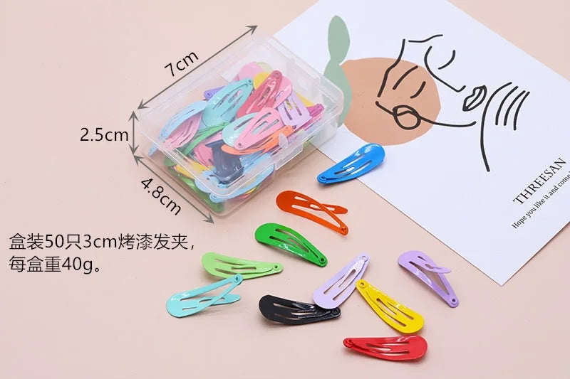 50pcs/lot Mini Pet Dog Hairpin Candy Colors about 3cm Small Puppy Cat Hair Clips Pet Hair Accessories Dog Hair Grooming