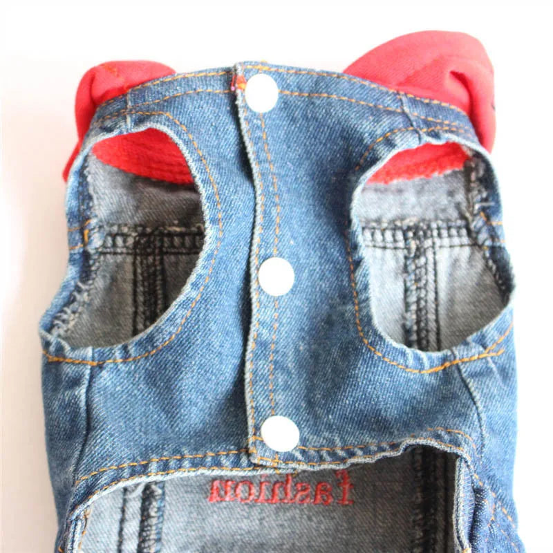 New Product 2020 Pet Hoodie Jacket For Dog Jeans Spring Dog Clothes Fashion Denim T-shirt Puppy Dog Vest Cowboy Cat Coat 10E