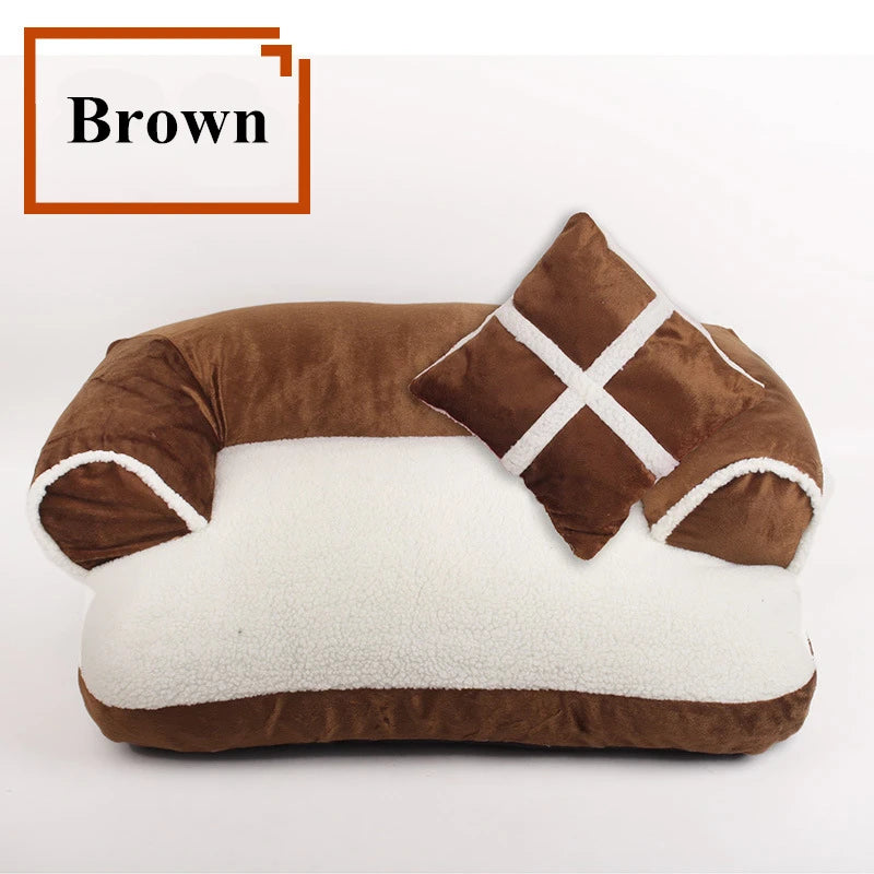 Soft Dog Beds Cat Sofa Best Pet House For Small Medium Dogs Cats Nest Classic England Style Winter Warm Sleeping Bed Puppy Mat