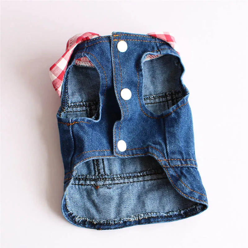 New Product 2020 Pet Hoodie Jacket For Dog Jeans Spring Dog Clothes Fashion Denim T-shirt Puppy Dog Vest Cowboy Cat Coat 10E