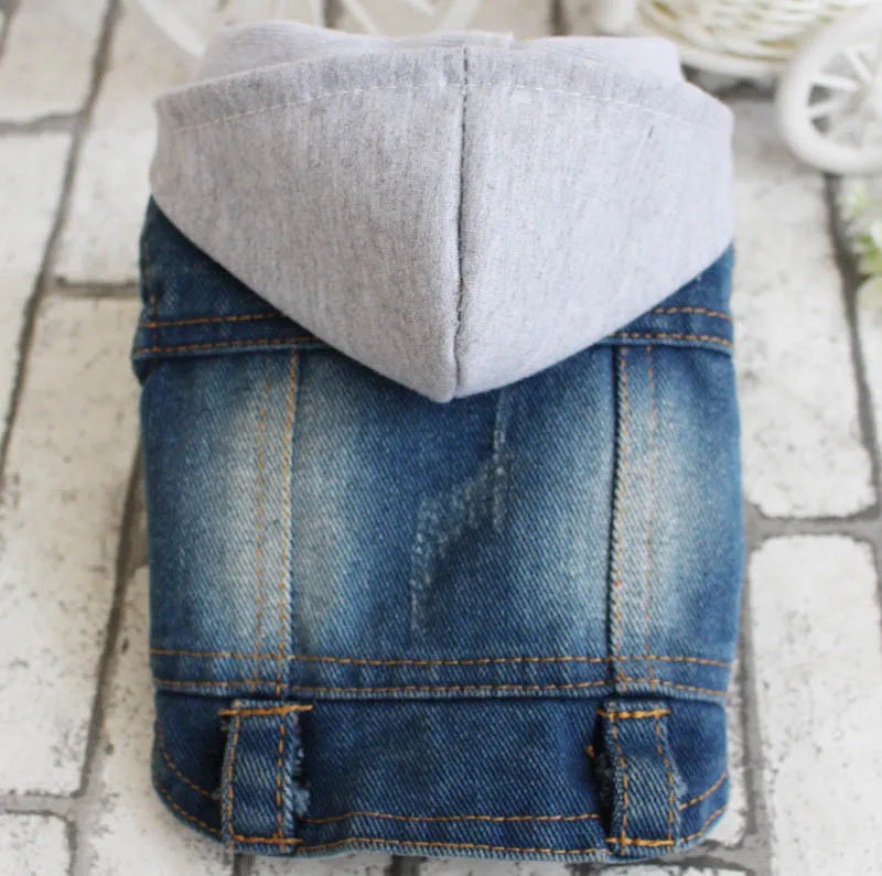 New Product 2020 Pet Hoodie Jacket For Dog Jeans Spring Dog Clothes Fashion Denim T-shirt Puppy Dog Vest Cowboy Cat Coat 10E