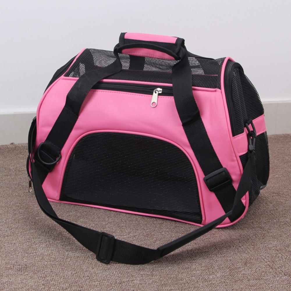 Portable Foldable Dog Cat Carrier Breathable Mesh Travel Cage Crossbody Tote Bag переноска для кошек