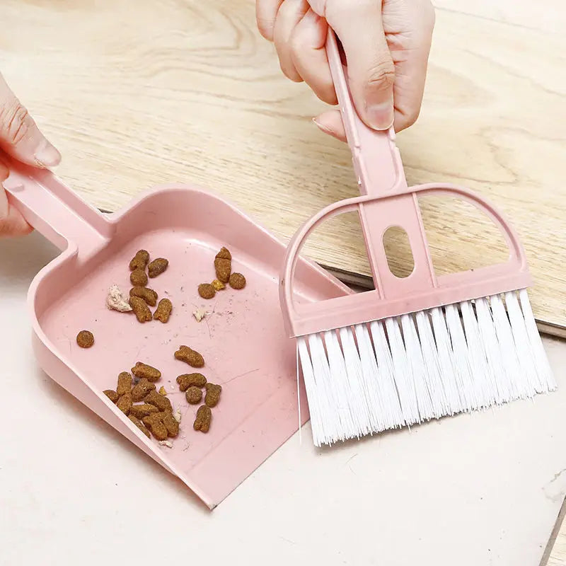 Cat Dustpan Small Broom Set Pet Professional Cleaning Tools Rabbit Pooper Scooper Guinea Pig Toilet Broom Accessories