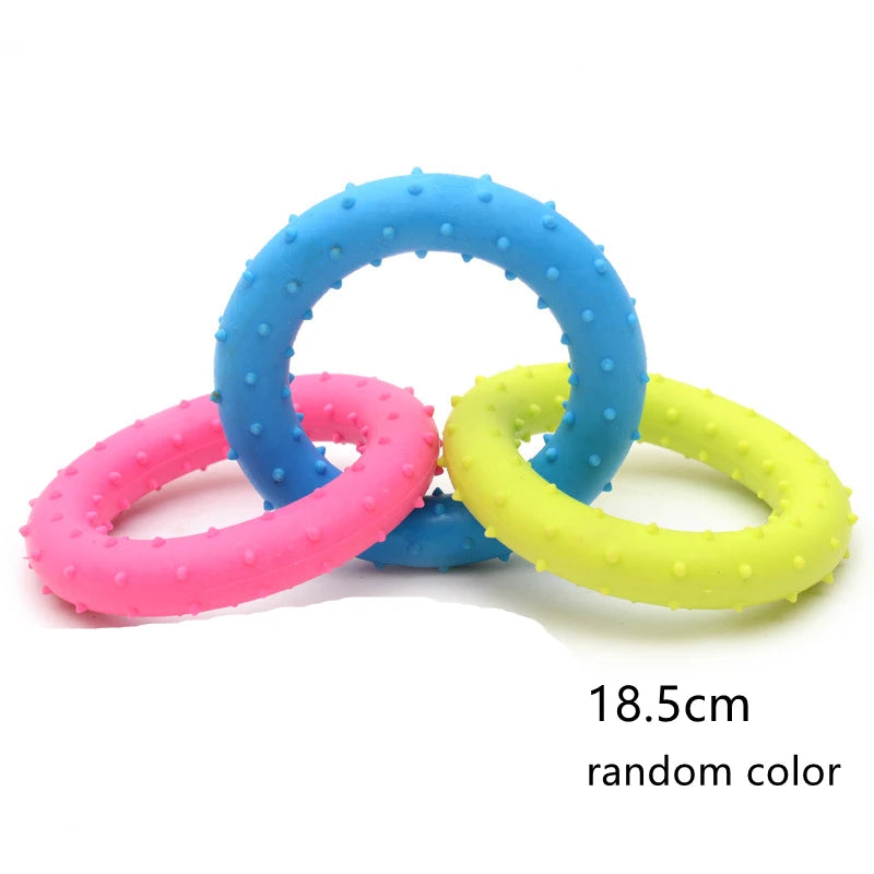 1PCS Pet Toys for Small Dogs Rubber Resistance To Bite Dog Toy Teeth Cleaning Chew Training Toys Pet Supplies Puppy Dogs Cats