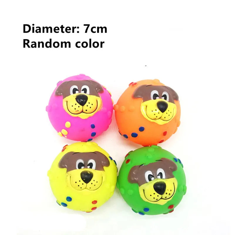 New Pet Toy Rubber Squeak Toys for Dog Screaming Chicken Chew Bone Slipper Squeaky Ball Dog Toys Tooth Grinding & Training Toy