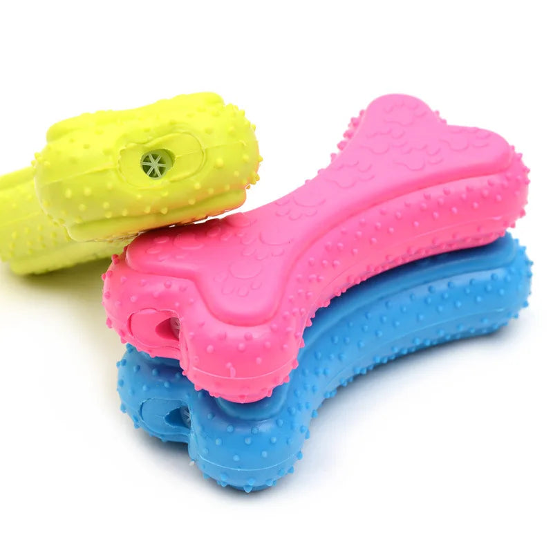 1PCS Pet Toys for Small Dogs Rubber Resistance To Bite Dog Toy Teeth Cleaning Chew Training Toys Pet Supplies Puppy Dogs Cats