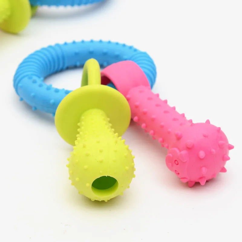 1PCS Pet Toys for Small Dogs Rubber Resistance To Bite Dog Toy Teeth Cleaning Chew Training Toys Pet Supplies Puppy Dogs Cats