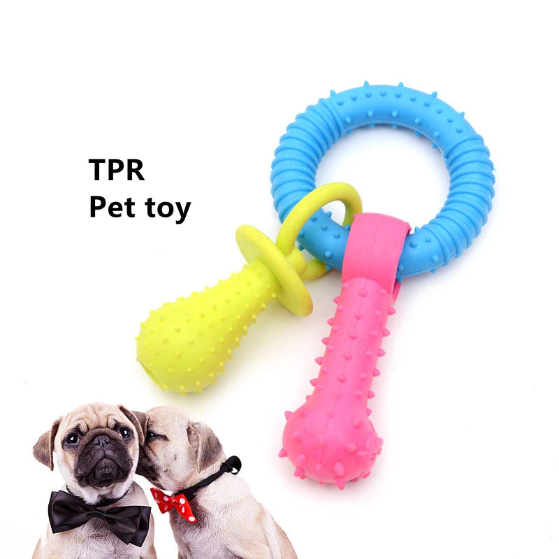 1PCS Pet Toys for Small Dogs Rubber Resistance To Bite Dog Toy Teeth Cleaning Chew Training Toys Pet Supplies Puppy Dogs Cats