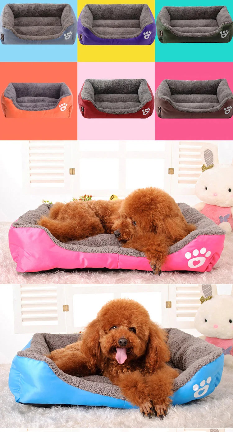 Hot 10 Colors Large Dog Bed Padded Soft Pet Nest House Warm Indoor Dogs Sleeping Kennel Cushion For Cat Puppy S/M/L/XL/XXL/XXXL