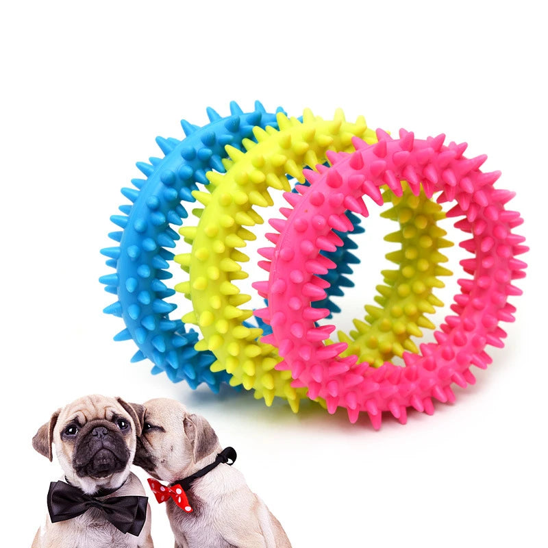 1PCS Pet Toys for Small Dogs Rubber Resistance To Bite Dog Toy Teeth Cleaning Chew Training Toys Pet Supplies Puppy Dogs Cats