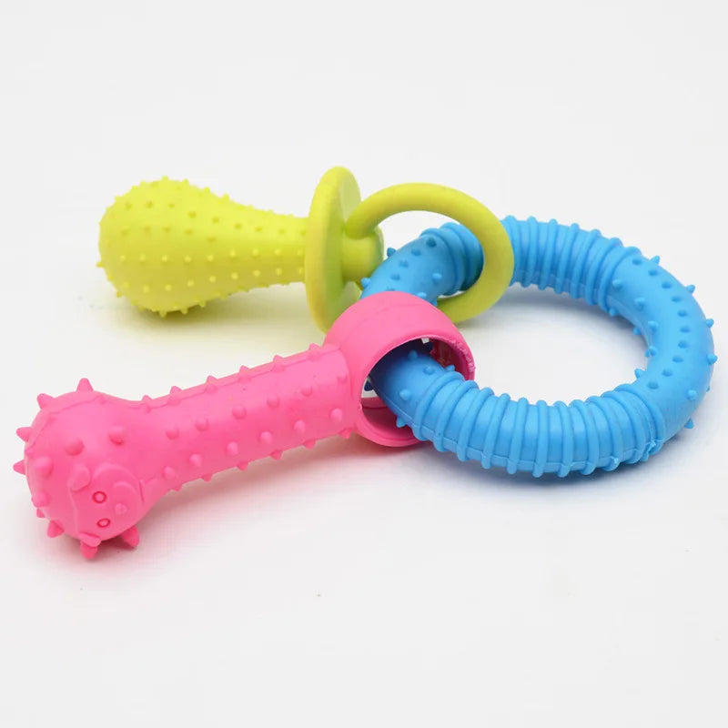 1PCS Pet Toys for Small Dogs Rubber Resistance To Bite Dog Toy Teeth Cleaning Chew Training Toys Pet Supplies Puppy Dogs Cats