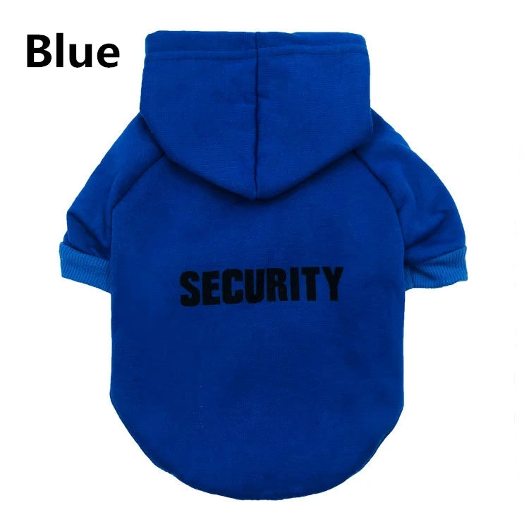 Security Dog Clothes Classic Pet Dog Hoodies Clothes For Small Dog Autumn Coat Jacket for Yorkie Chihuahua Puppy Clothing 10d3S1