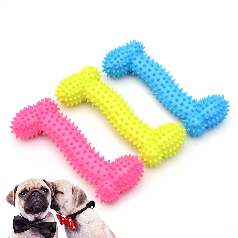 1PCS Pet Toys for Small Dogs Rubber Resistance To Bite Dog Toy Teeth Cleaning Chew Training Toys Pet Supplies Puppy Dogs Cats