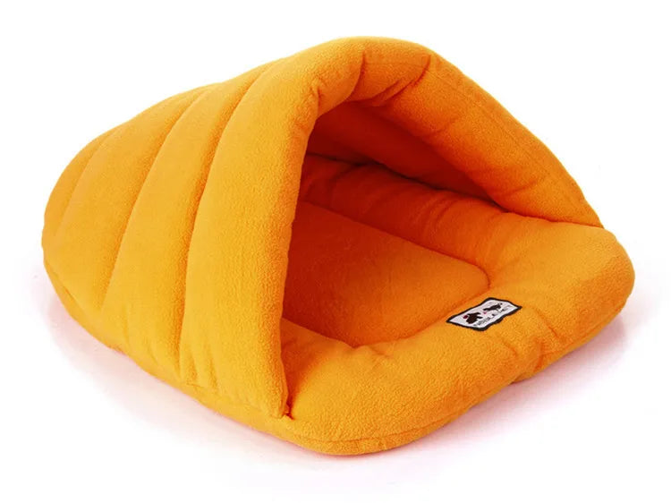 6 Colors Soft Polar Fleece Dog Beds Winter Warm Pet Heated Mat Small Dog Puppy Kennel House for Cats Sleeping Bag Nest Cave Bed