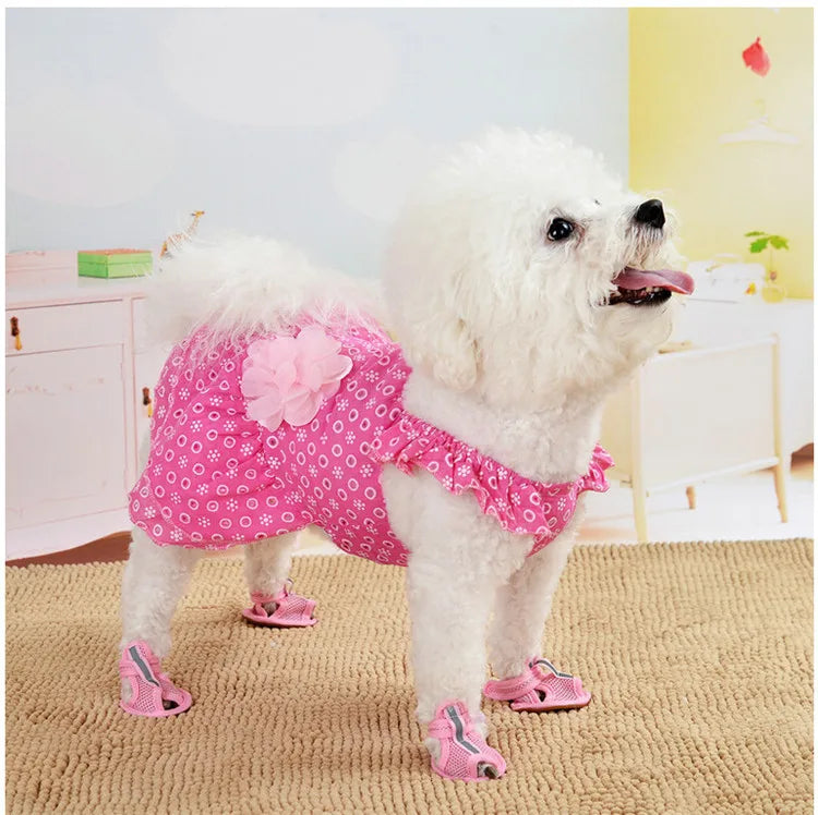 Printed Dog Skirts Pet Dress For Dog Princess Dress Sling Pet Cat Skirt Wedding Clothes For Small Medium Dogs Dresses Ropa Perro