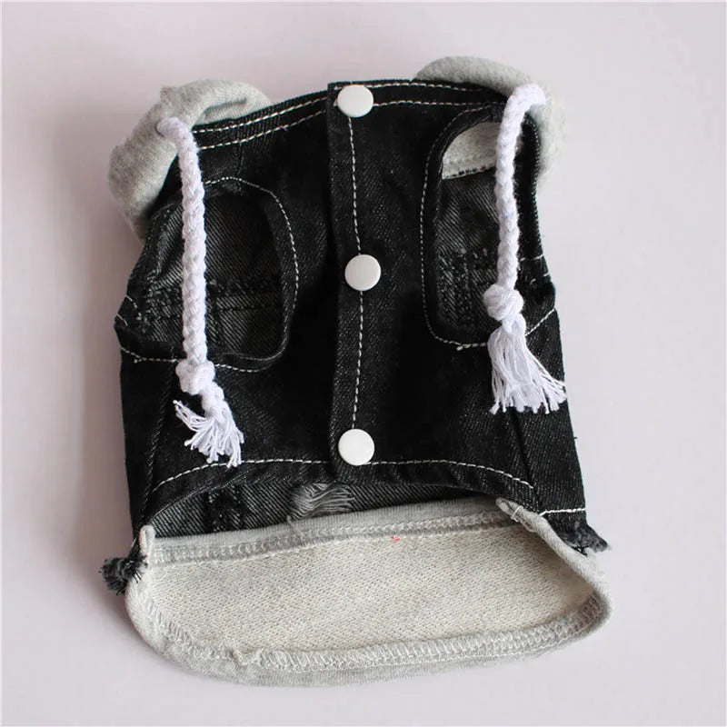 New Product 2020 Pet Hoodie Jacket For Dog Jeans Spring Dog Clothes Fashion Denim T-shirt Puppy Dog Vest Cowboy Cat Coat 10E