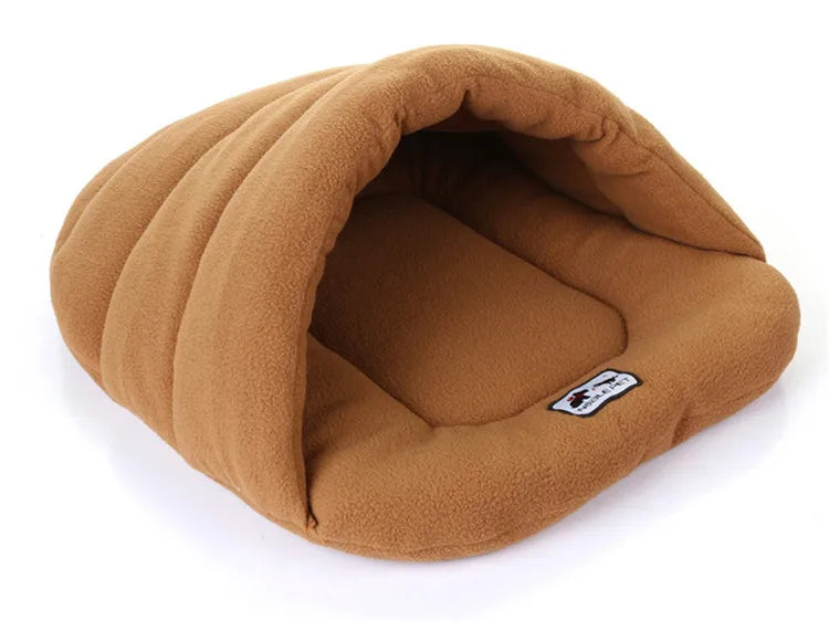 6 Colors Soft Polar Fleece Dog Beds Winter Warm Pet Heated Mat Small Dog Puppy Kennel House for Cats Sleeping Bag Nest Cave Bed