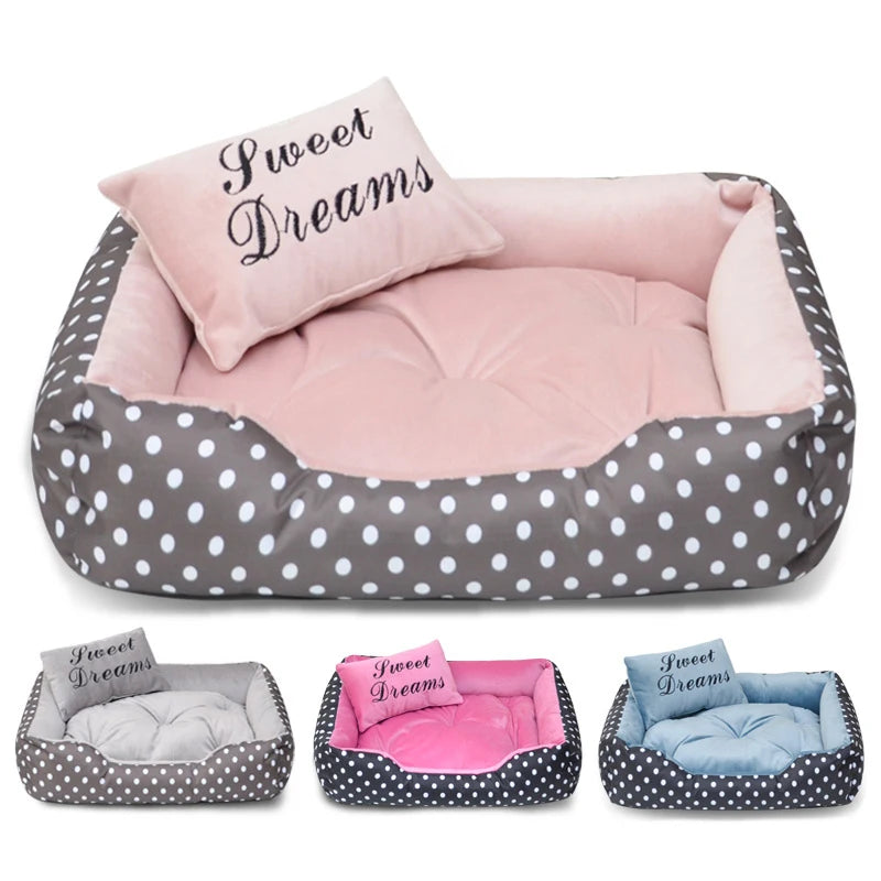 2024 Dog Dot Bed Four Season Use Comfortable camas para perros dog beds for small dogs Top Quality dogs pets accessories